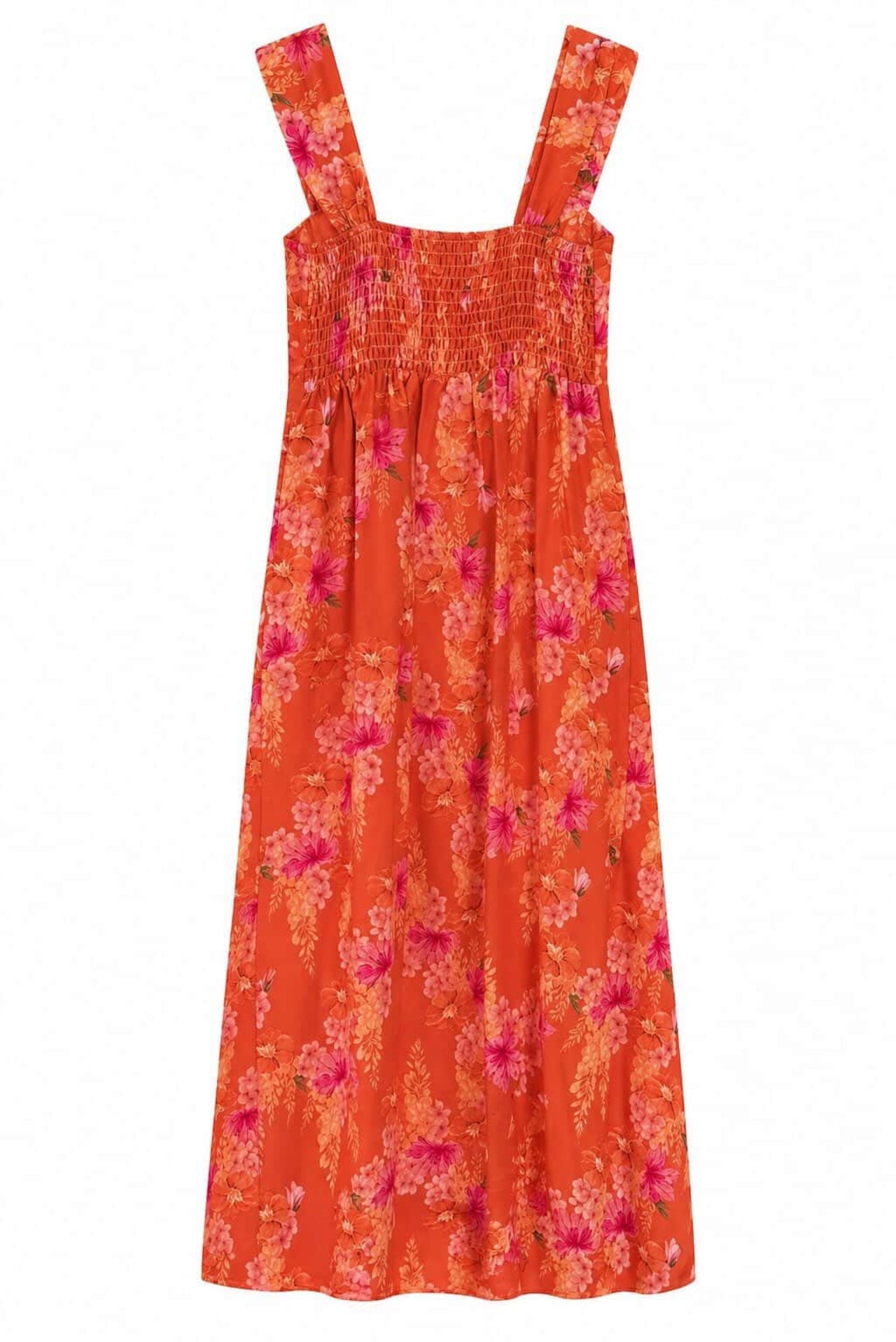 Vestido midi flores