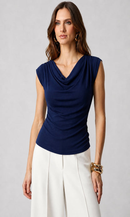 Top escote fluido
