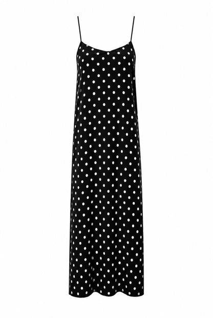 Vestido midi tirantes lunares
