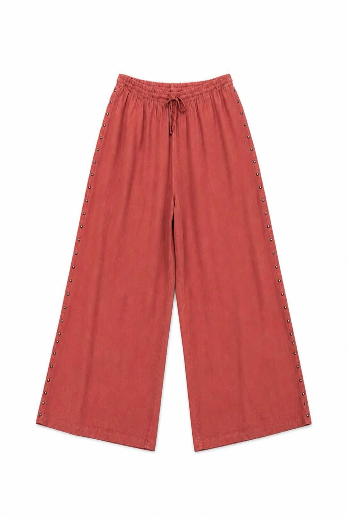 Pantalón fluido tachuelas