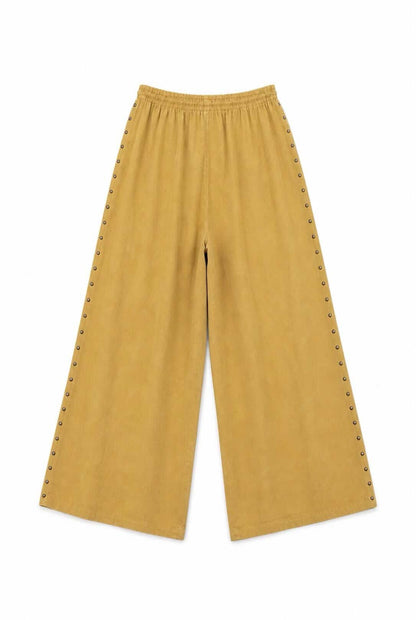Pantalón fluido tachuelas