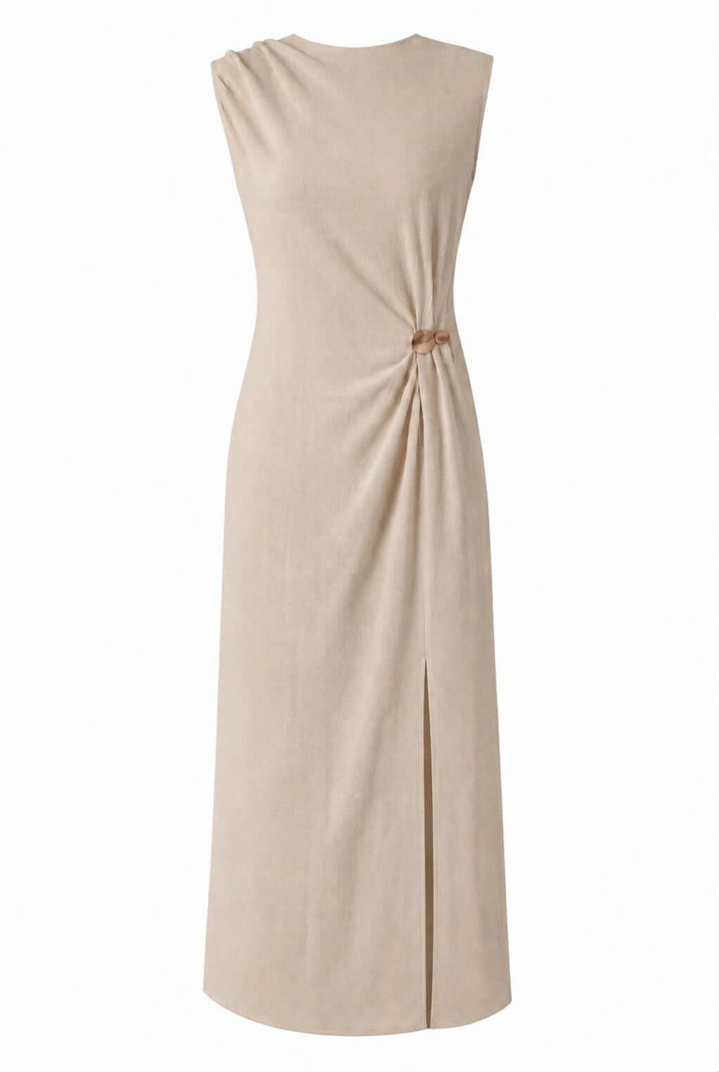 Vestido midi hebilla