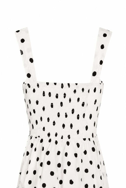 Vestido evasé lunares