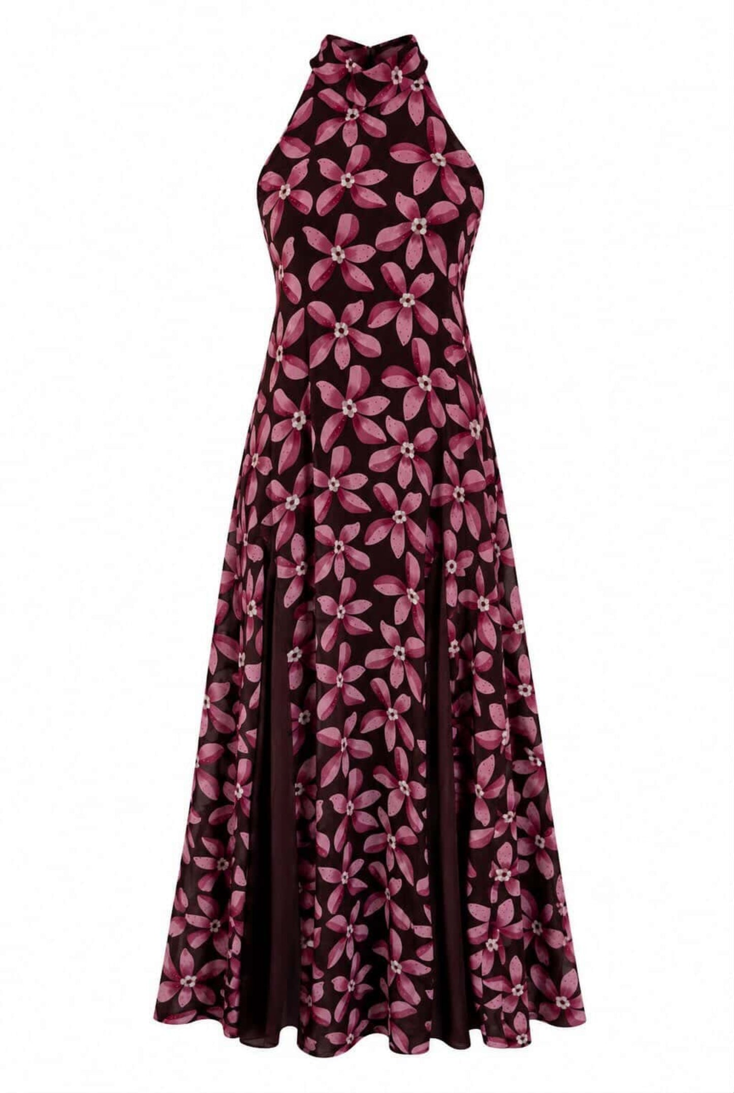 Vestido halter vuelo