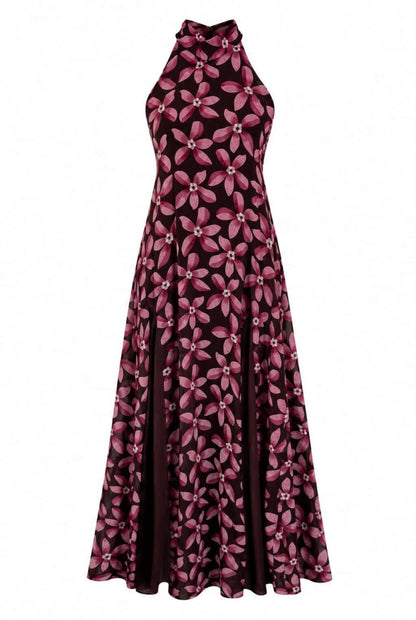 Vestido halter vuelo