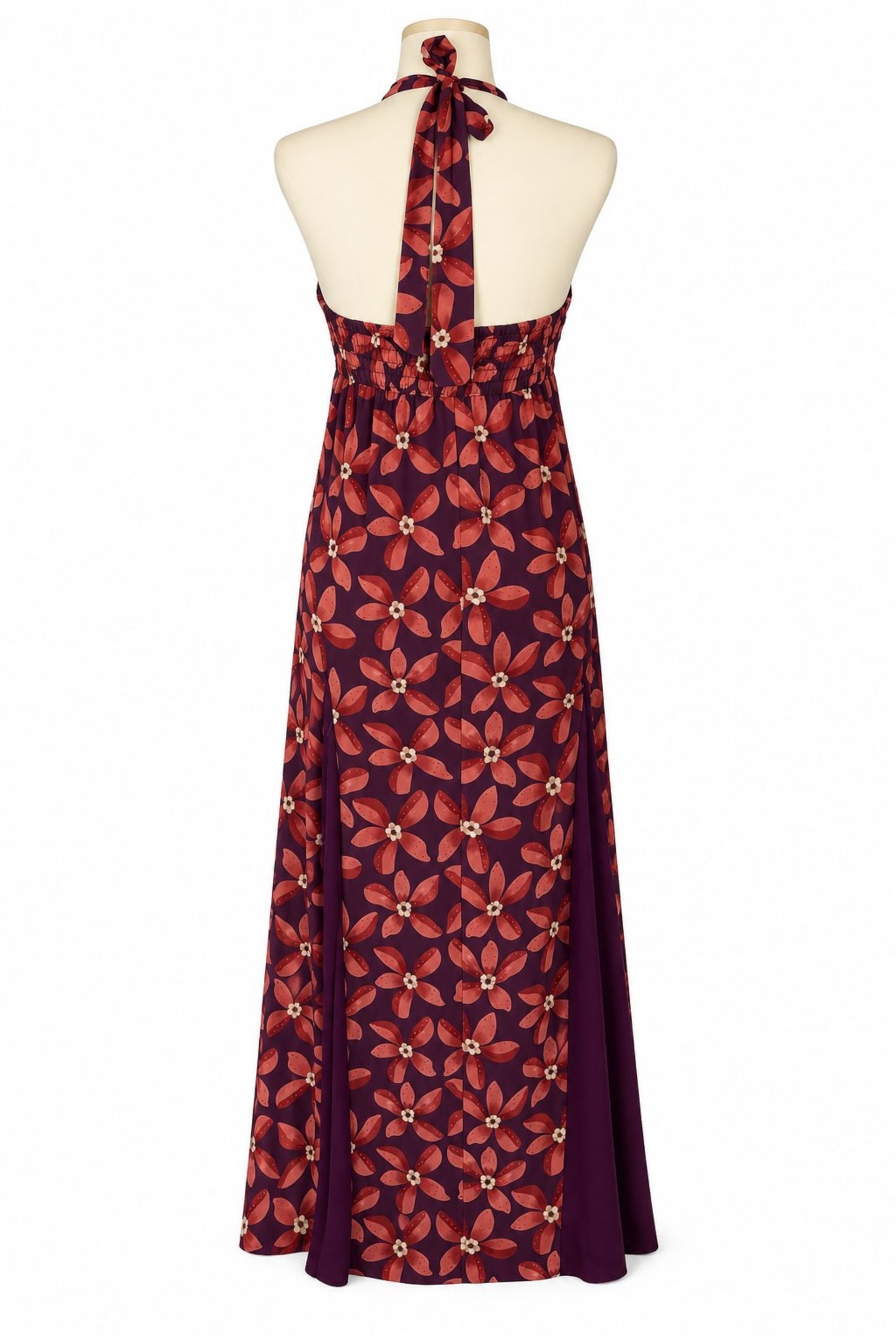 Vestido halter vuelo