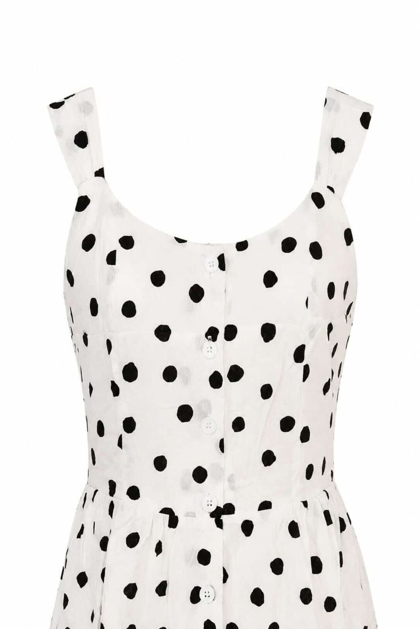 Vestido evasé lunares