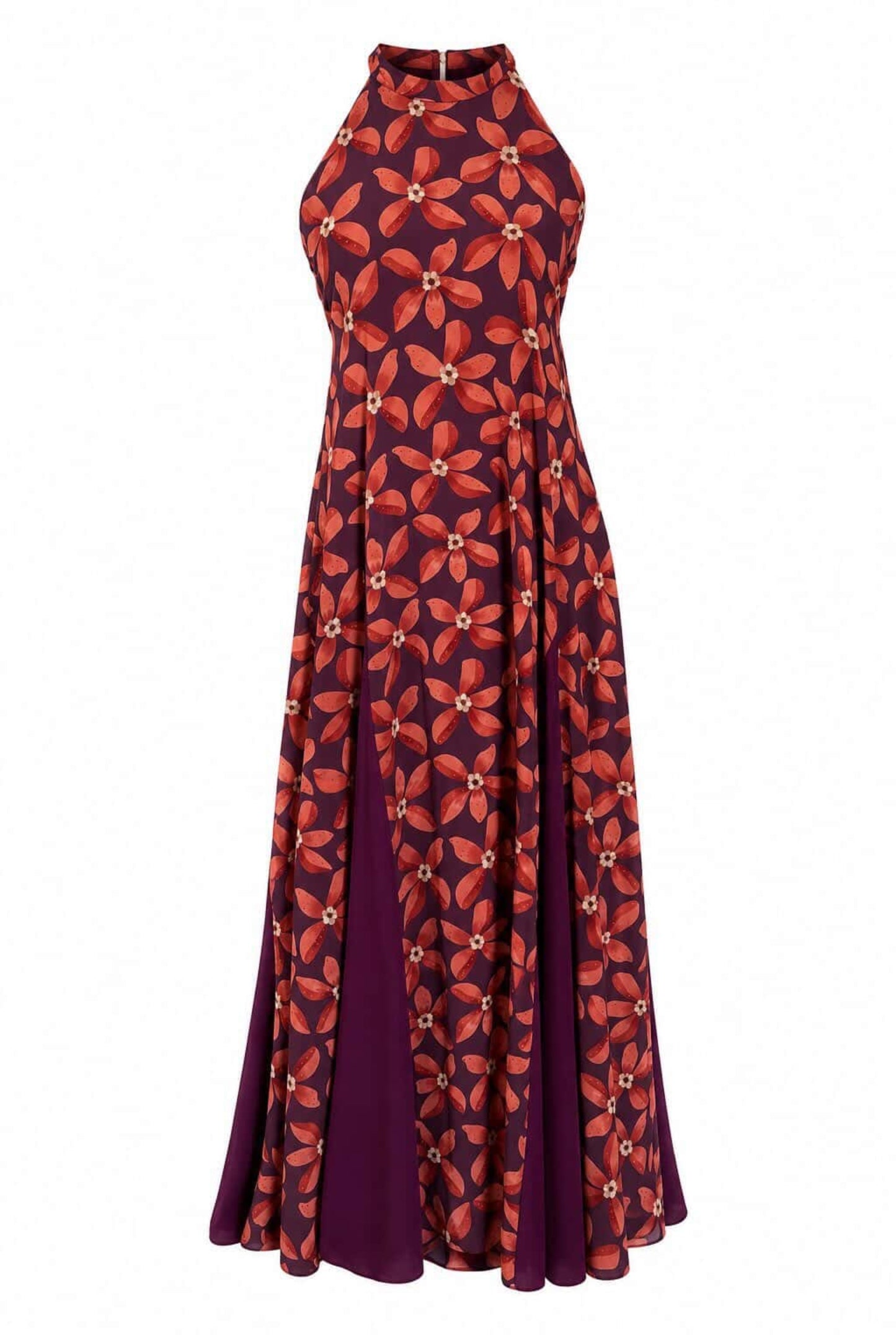 Vestido halter vuelo