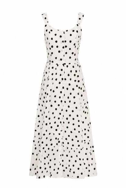 Vestido evasé lunares