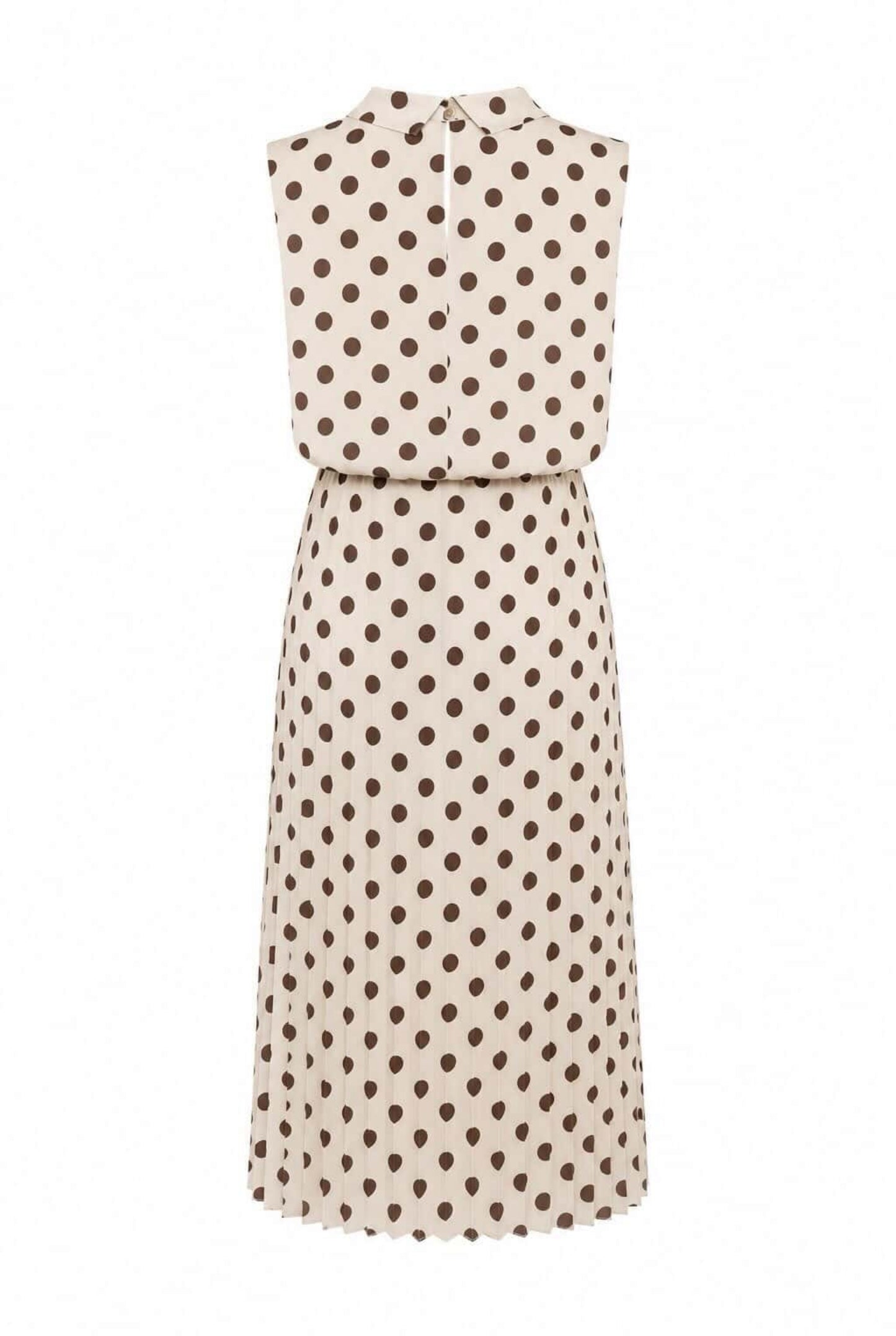 Vestido plisado lunares