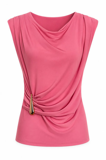 Camiseta hombreras hebilla