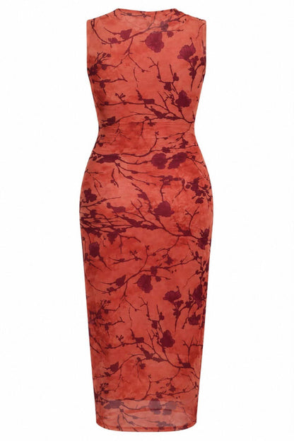 Vestido tul floral