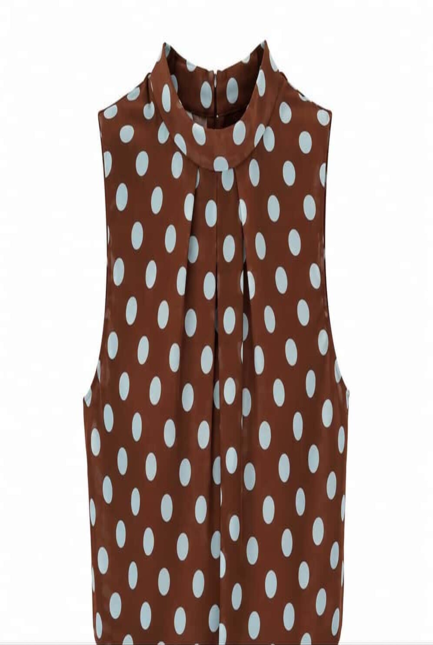 Vestido plisado lunares