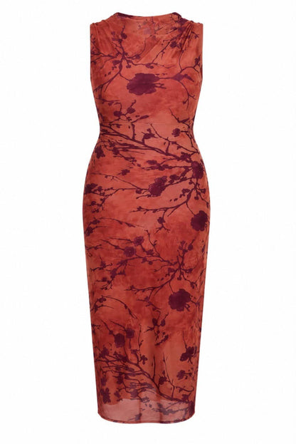 Vestido tul floral