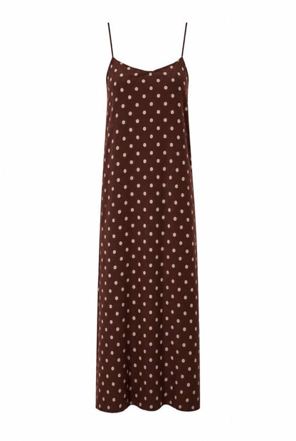 Vestido midi tirantes lunares