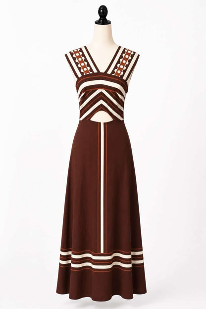 Vestido midi cut out