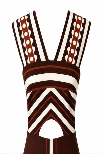 Vestido midi cut out