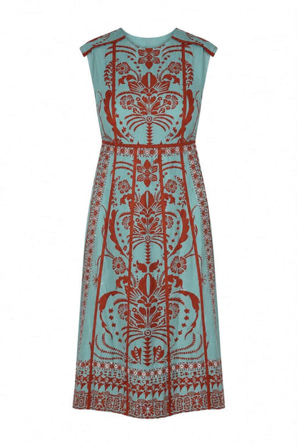 Vestido midi estampado