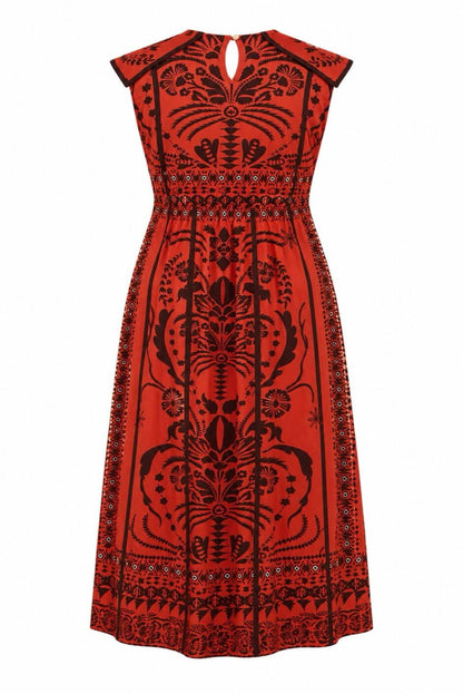 Vestido midi estampado