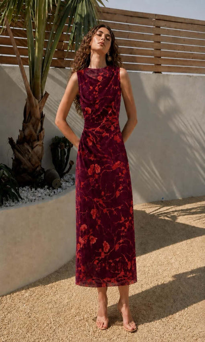 Vestido tul floral