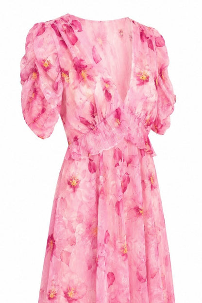 Vestido midi floral