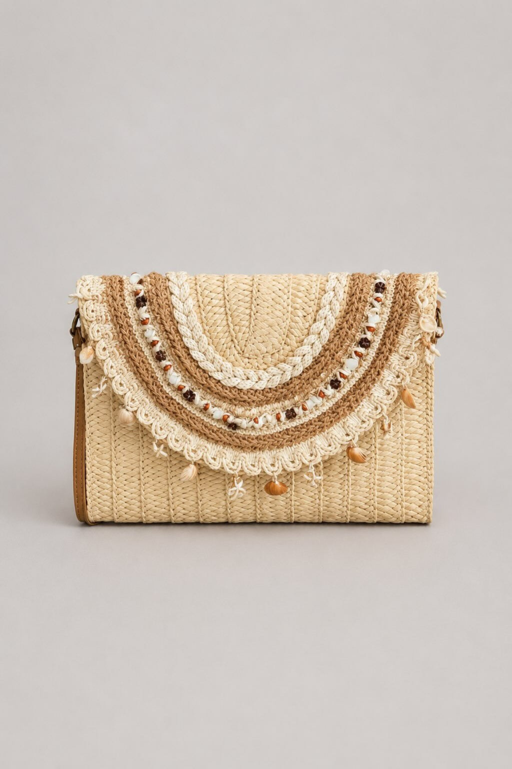Bolso  rafia caracol