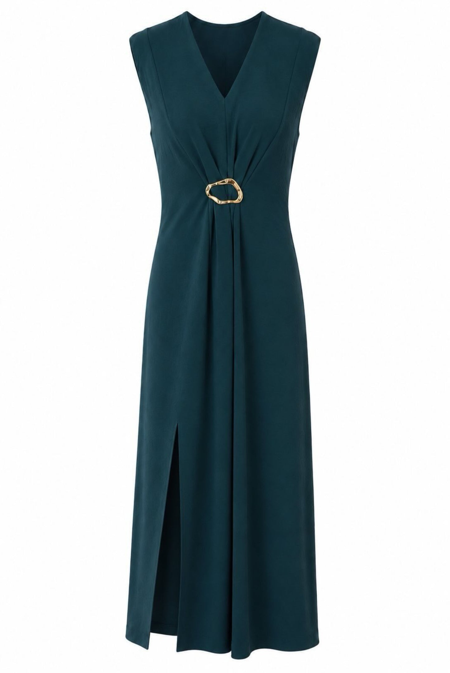Vestido midi hebilla