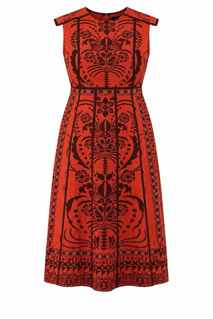 Vestido midi estampado