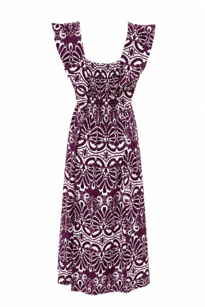 Vestido midi estampado