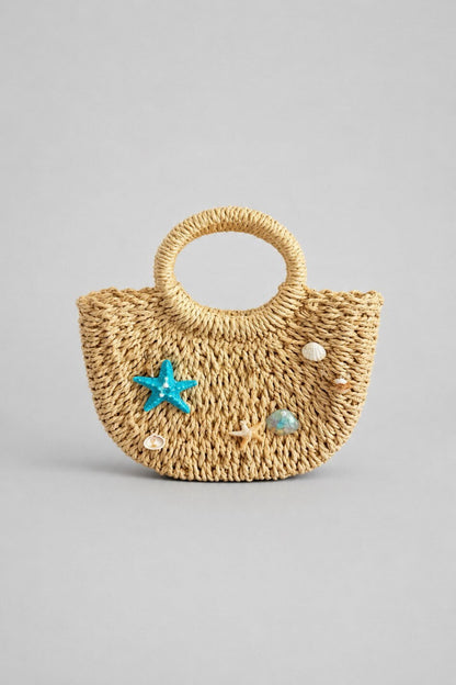 Bolso rafia estrella de mar