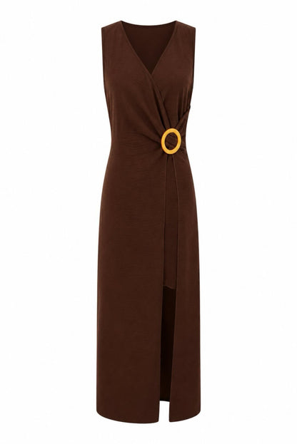 Vestido rústico hebilla