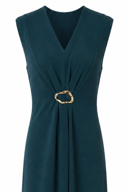 Vestido midi hebilla