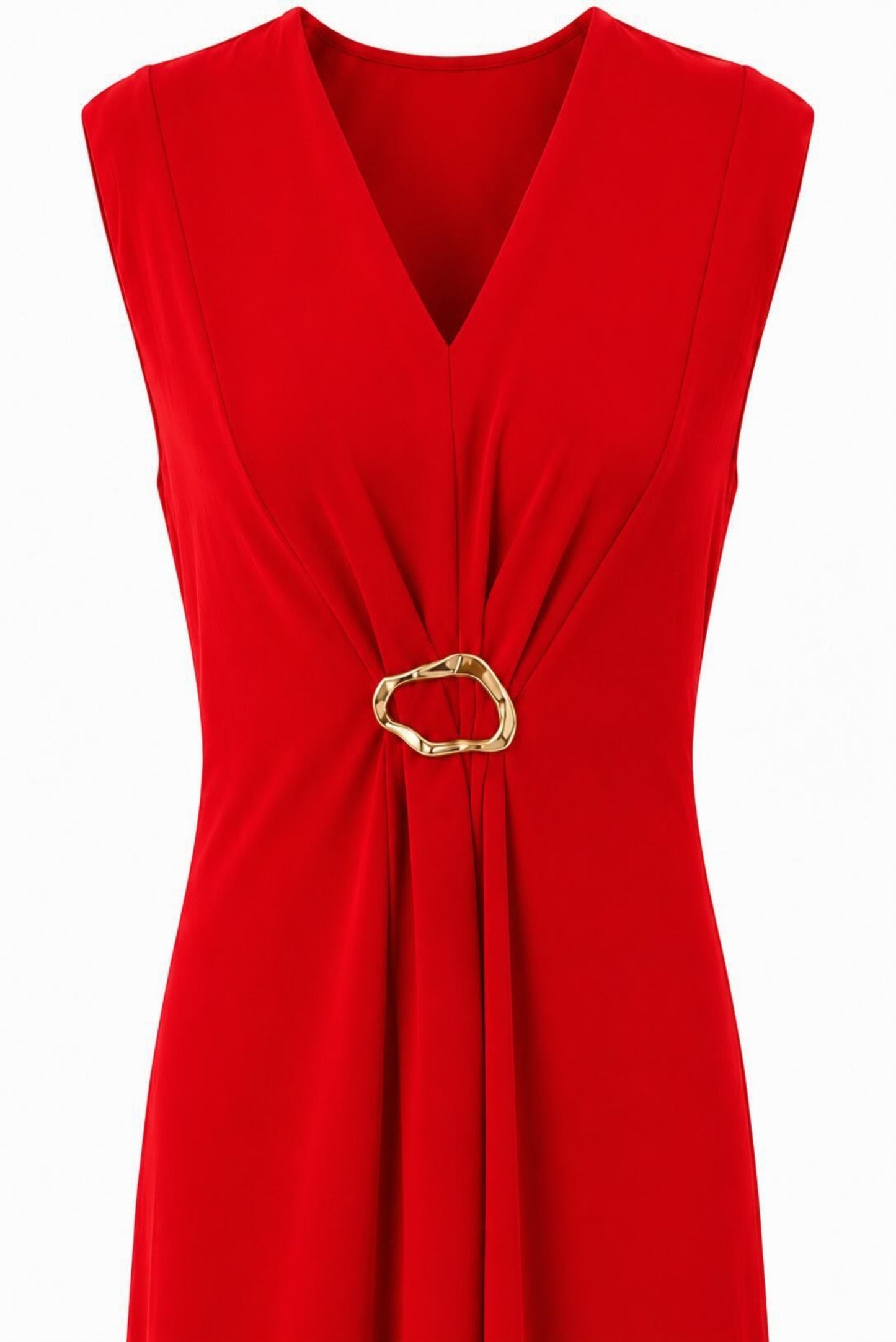 Vestido midi hebilla