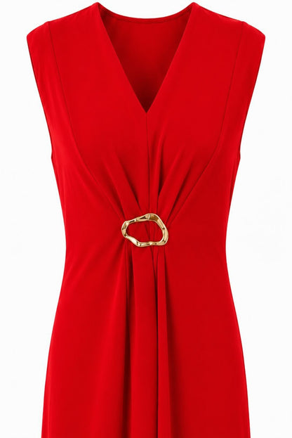 Vestido midi hebilla