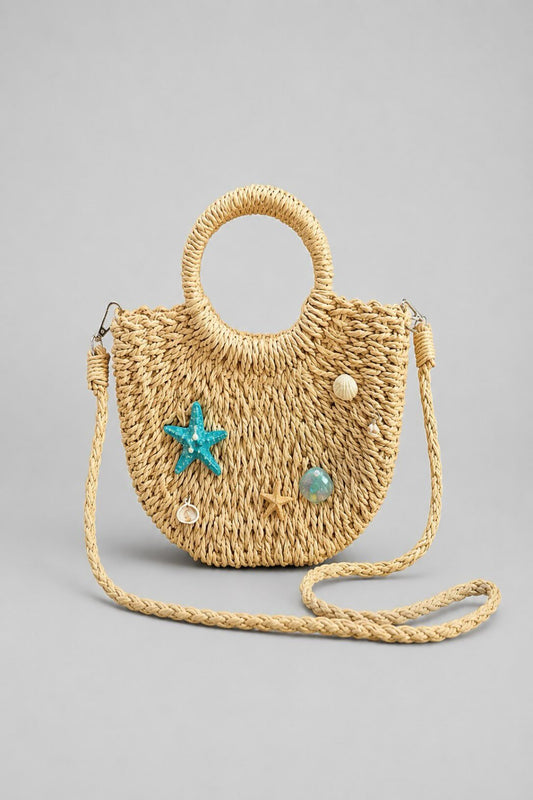Bolso rafia estrella de mar