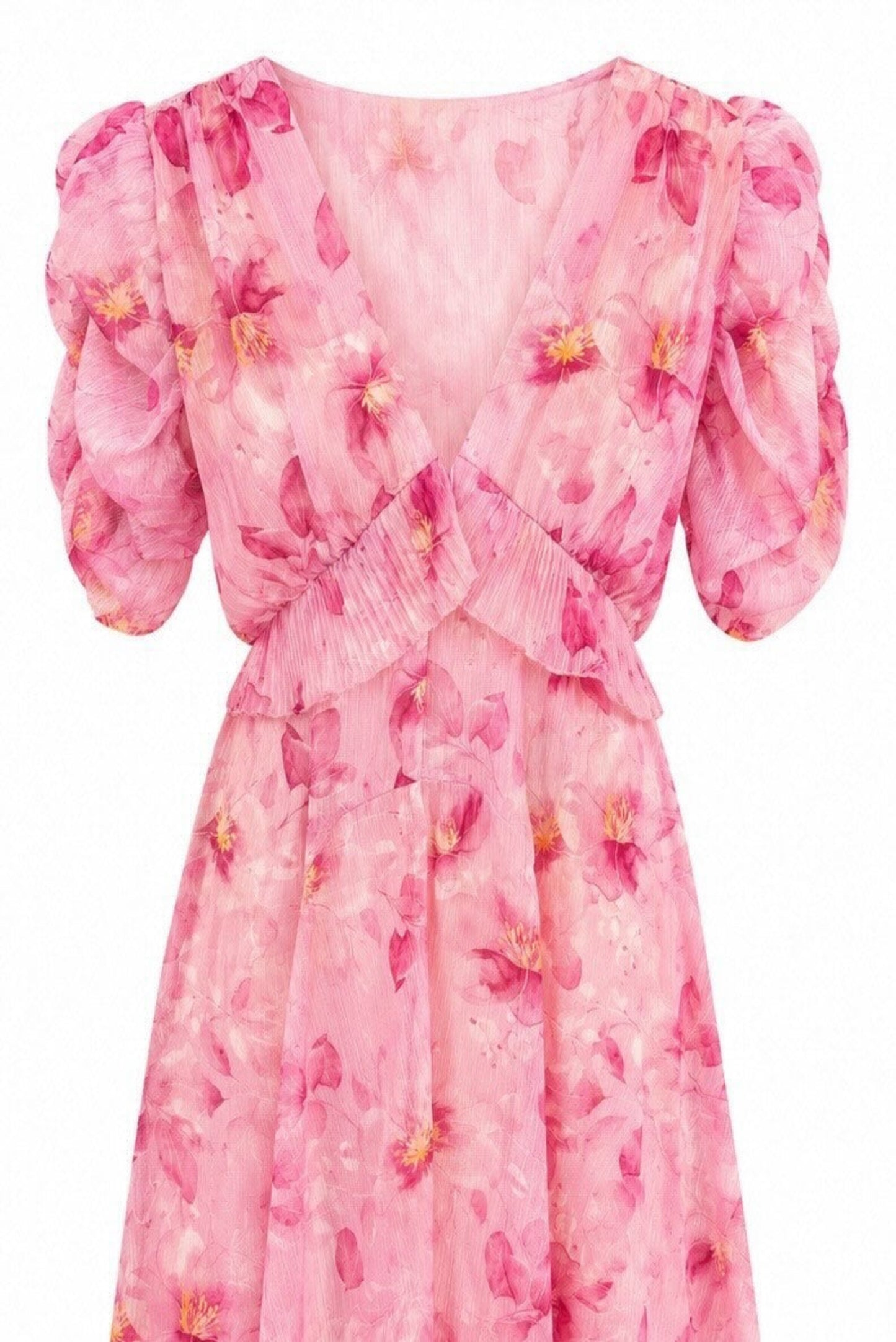 Vestido midi floral
