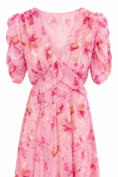 Vestido midi floral