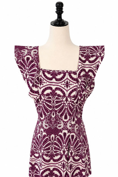 Vestido midi estampado