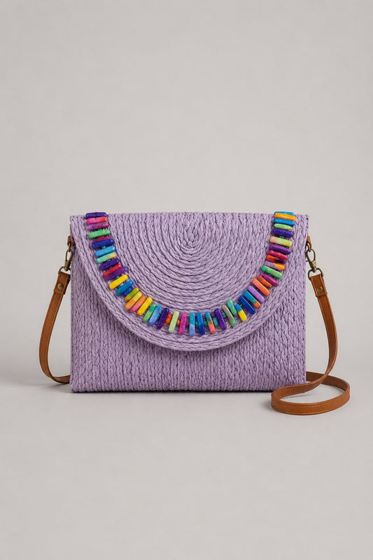 Bolso tipo sobre colorido