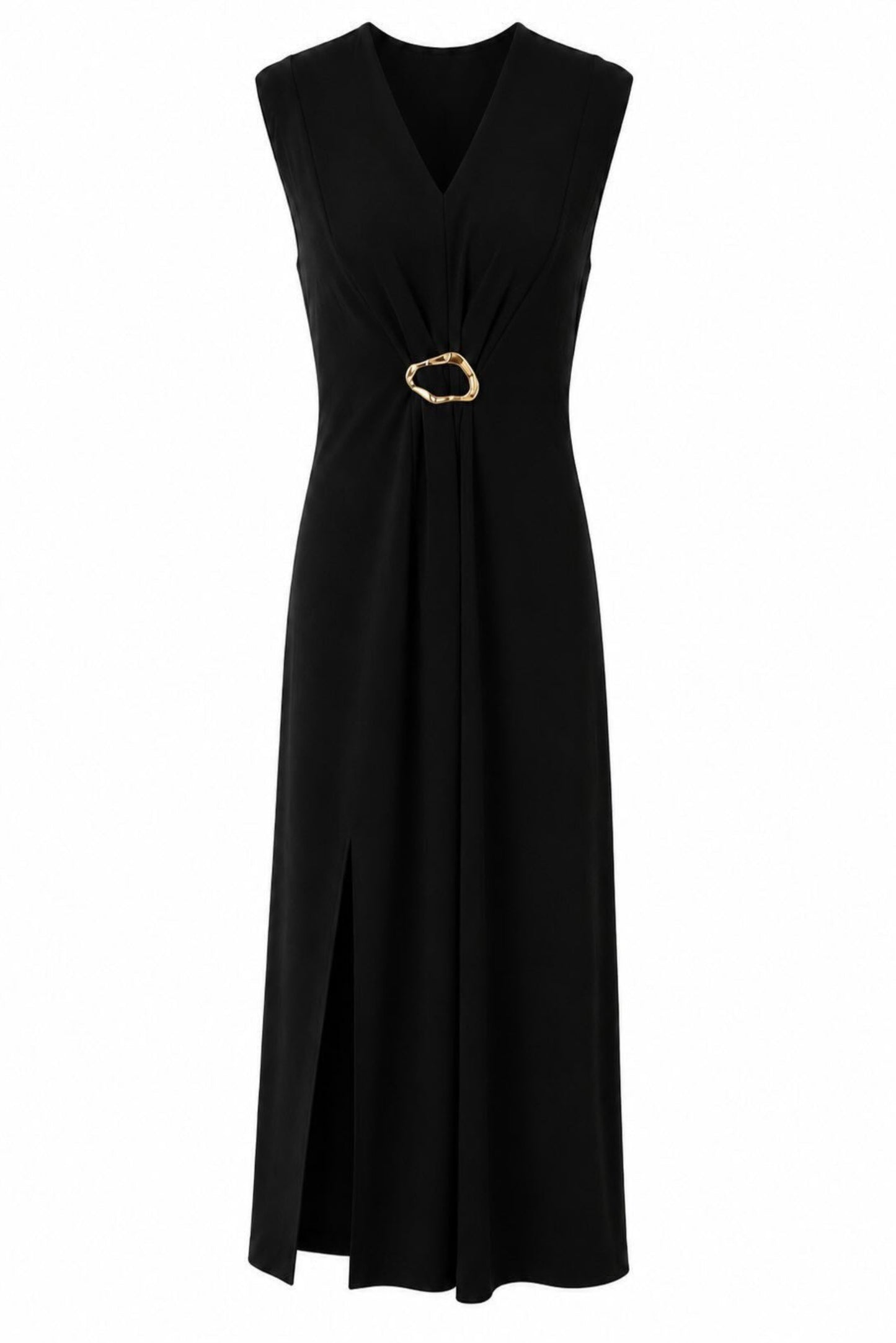 Vestido midi hebilla