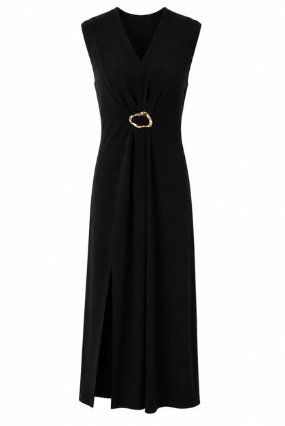 Vestido midi hebilla