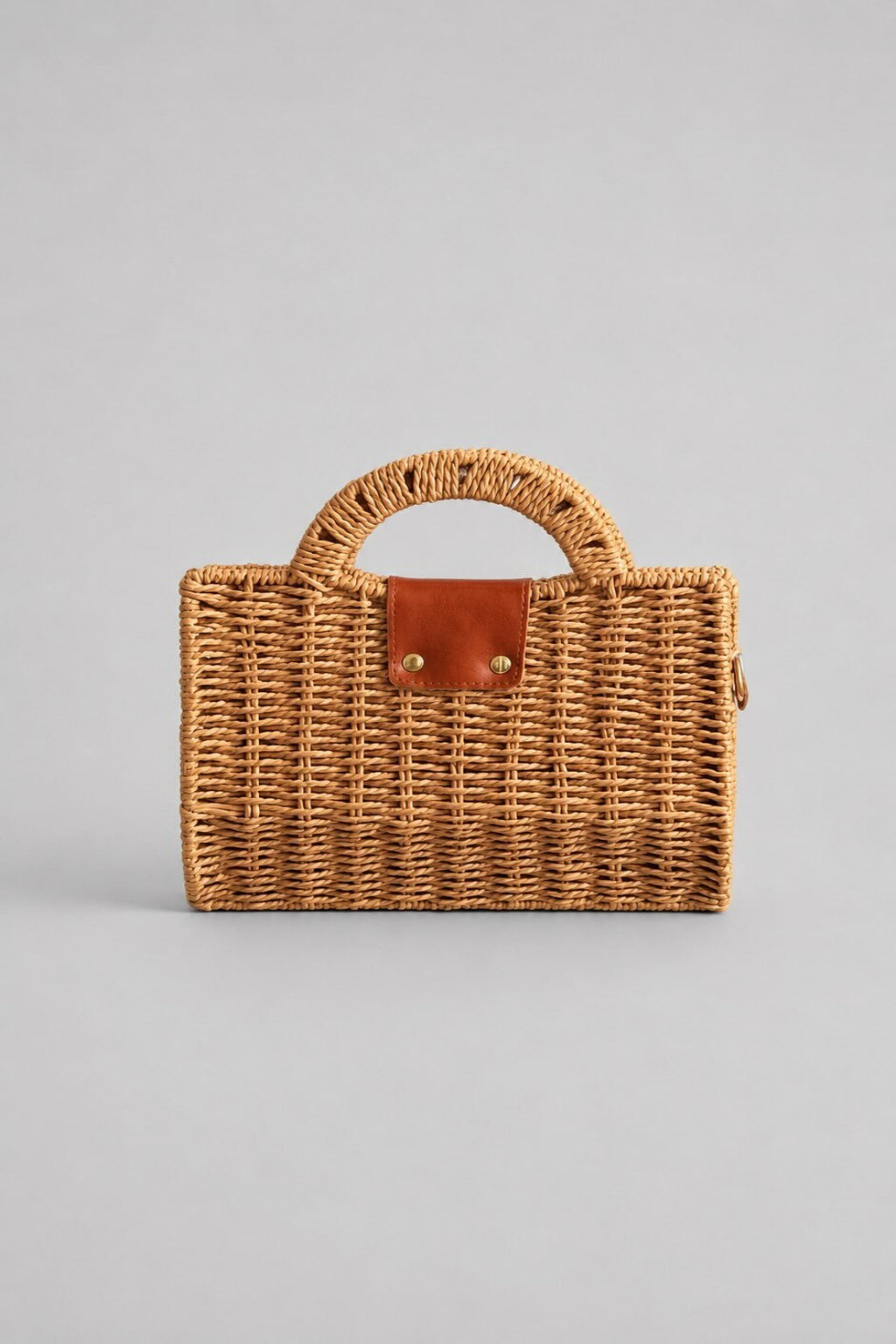 Bolso de mano efecto rafia