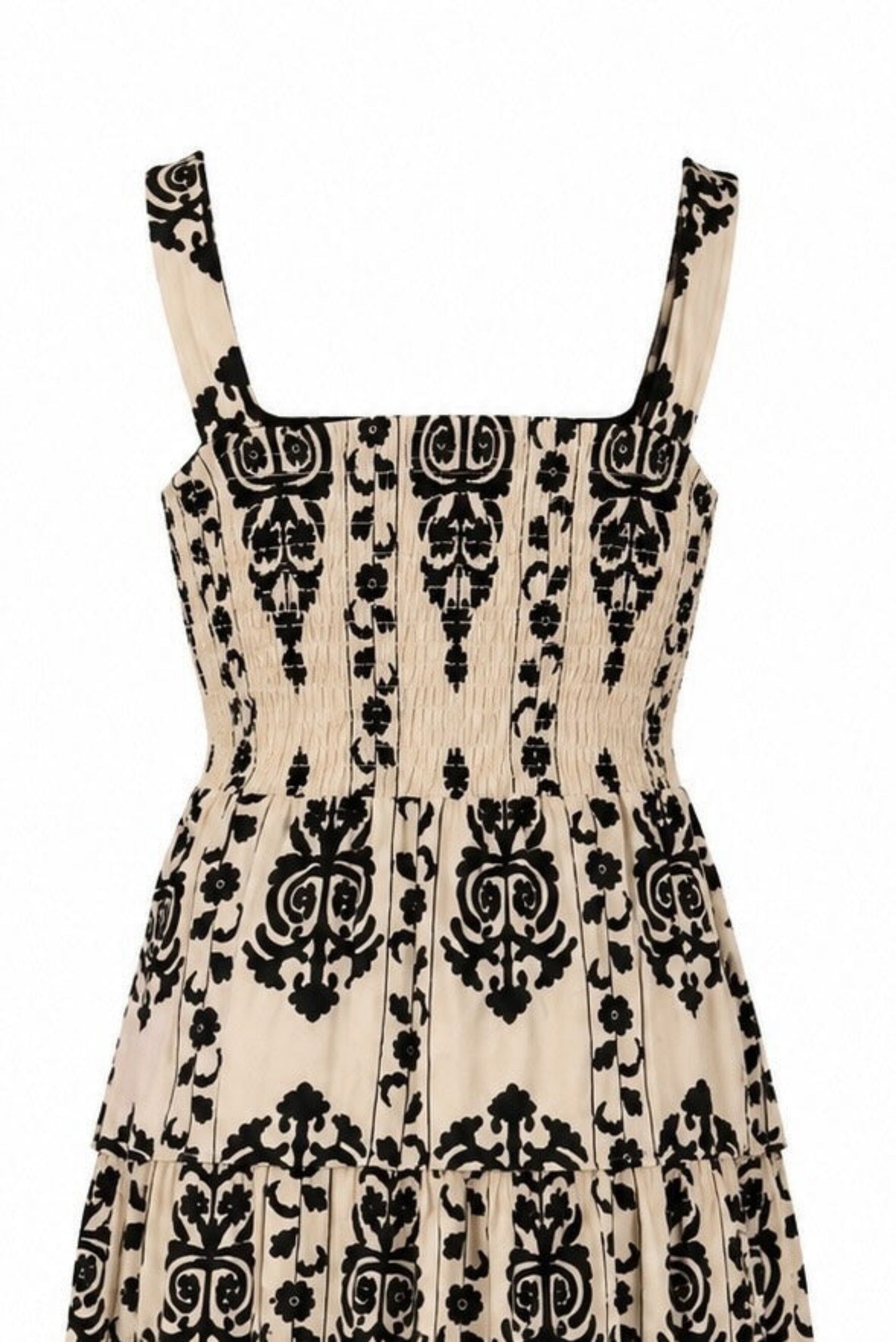 Vestido estampado volantes