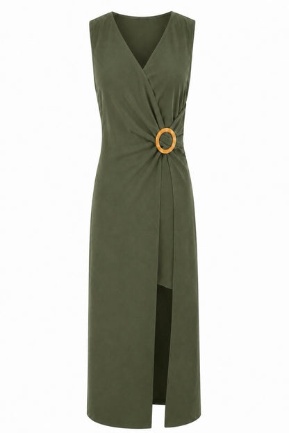 Vestido rústico hebilla