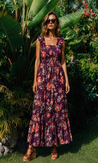 Vestido largo floral