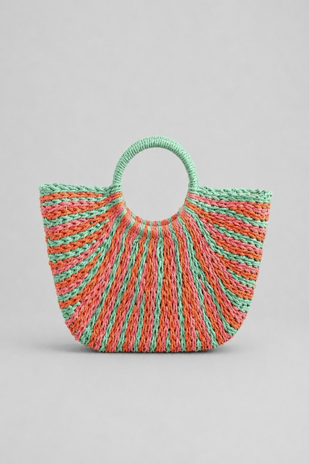 Bolso rafia multicolor