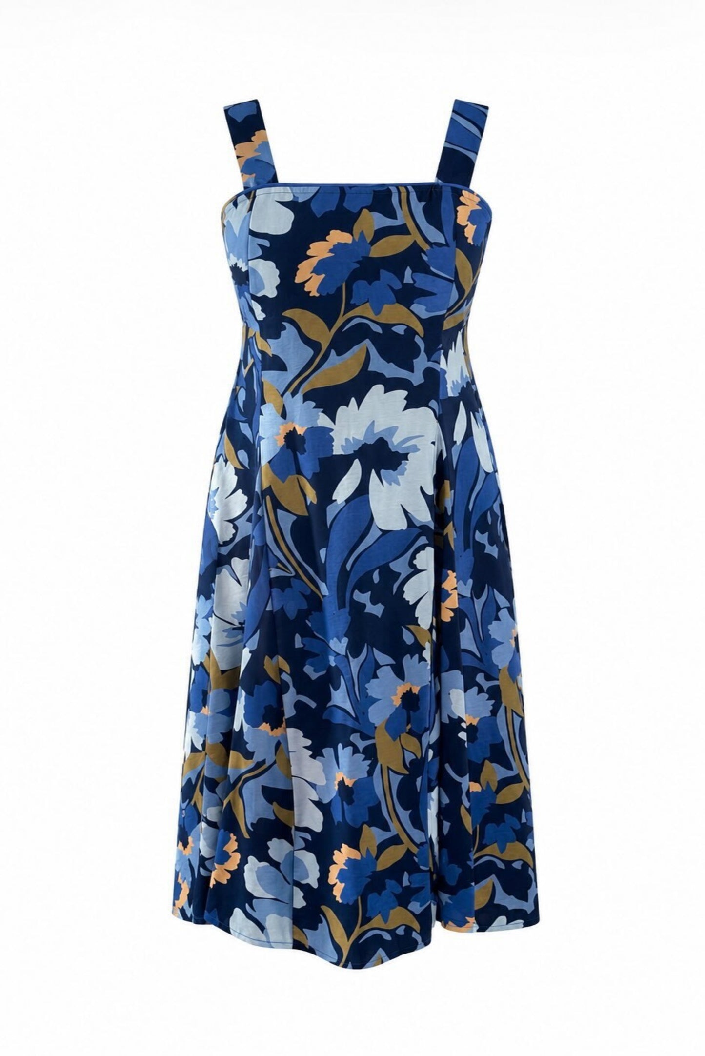 Vestido midi flores