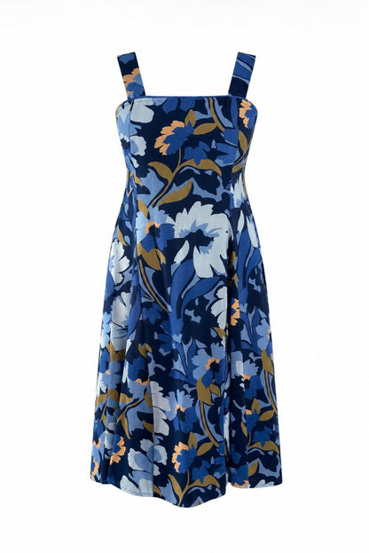 Vestido midi flores