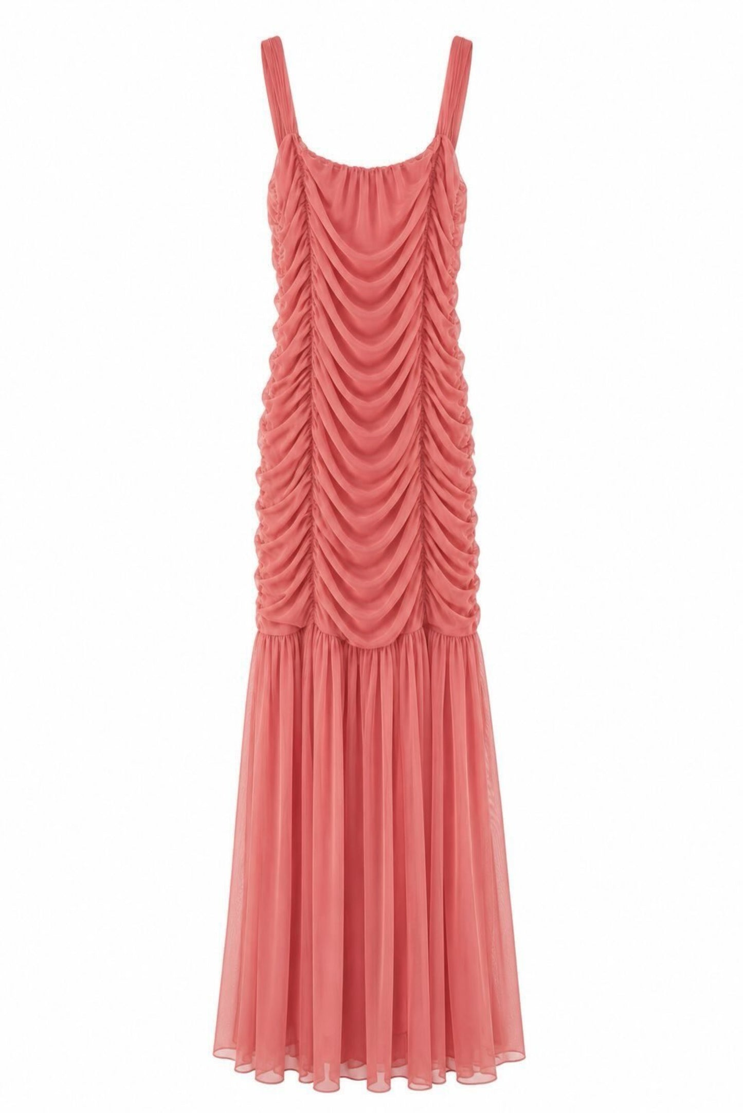 Vestido tul drapeado