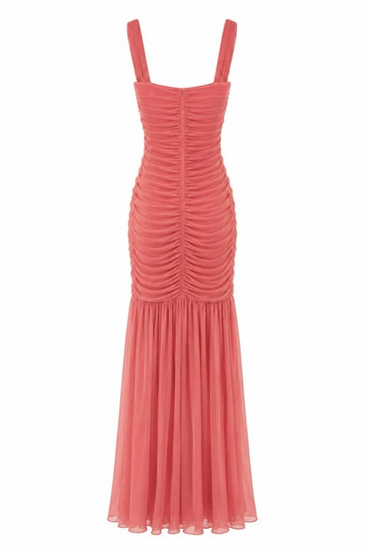 Vestido tul drapeado